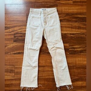 White front pocket Zara jeans, size 2